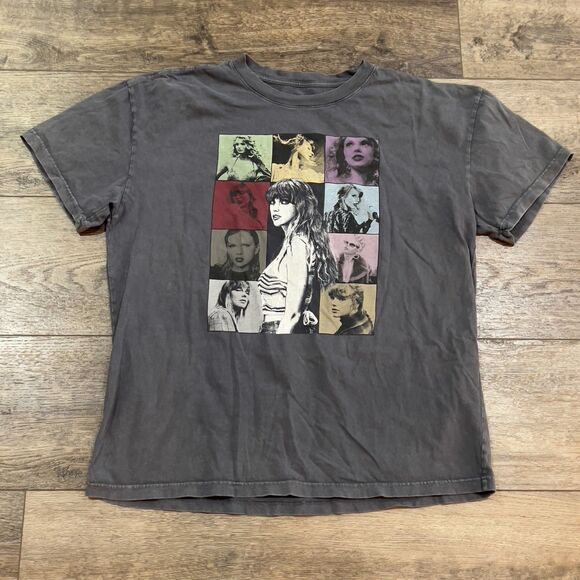 Taylor Swift The Eras Tour 2023 Gray Multicolor T-Shirt - Adult Size XL - Picture 1 of 6
